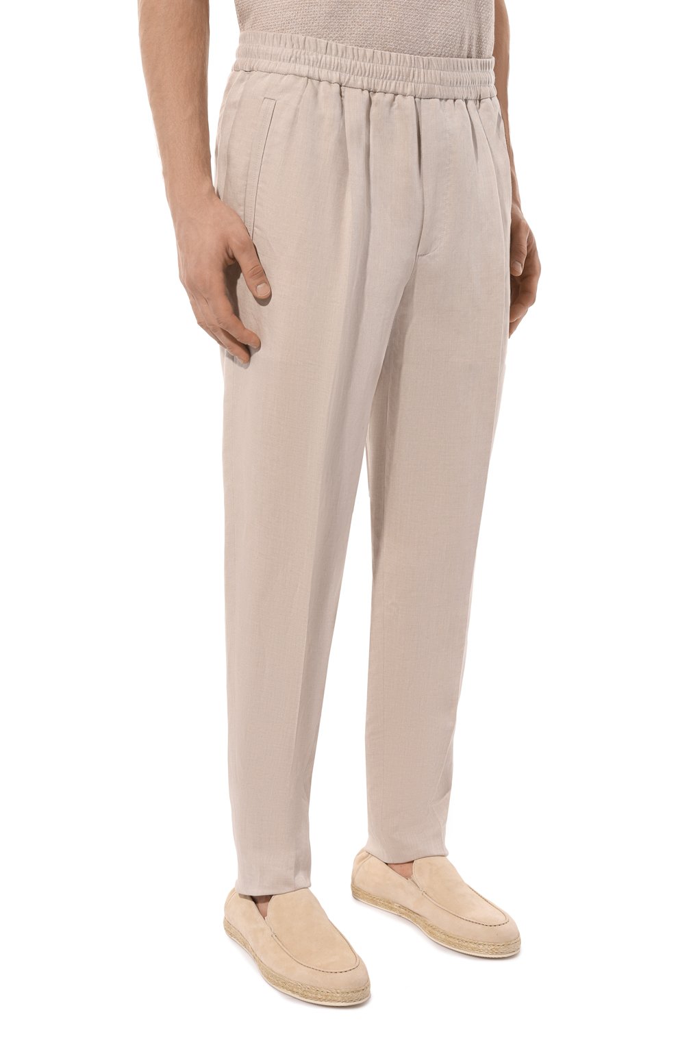 Льняные брюки ZEGNA, арт. 7ZF100A7/73GCC2, фото 3