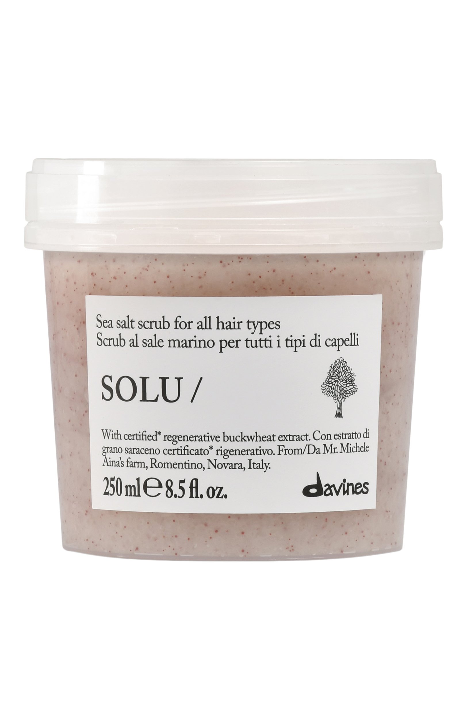 Скраб с морской солью для всех типов волос solu (250ml) DAVINES, арт. 70015, фото 1