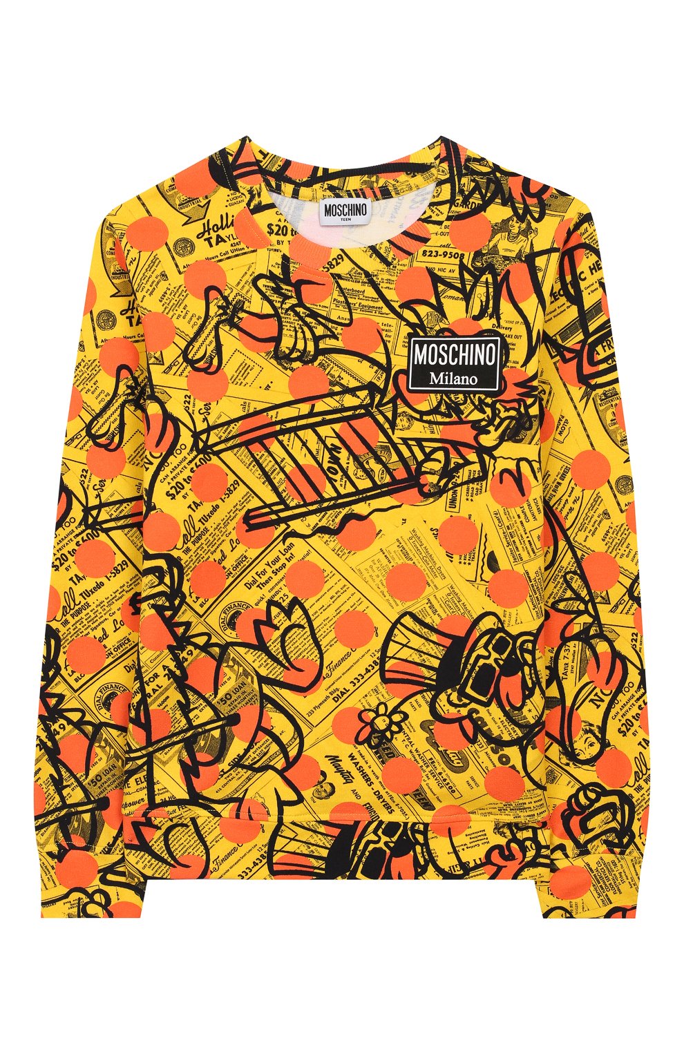 Хлопковый свитшот MOSCHINO, арт. HMF02T/LDB31/10A-14A, фото 1