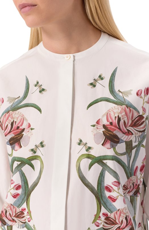Хлопковая рубашка Giambattista Valli 25SSSVCA1079/A2PRI Белый  25SSSVCA1079/A2PRI Фото 5