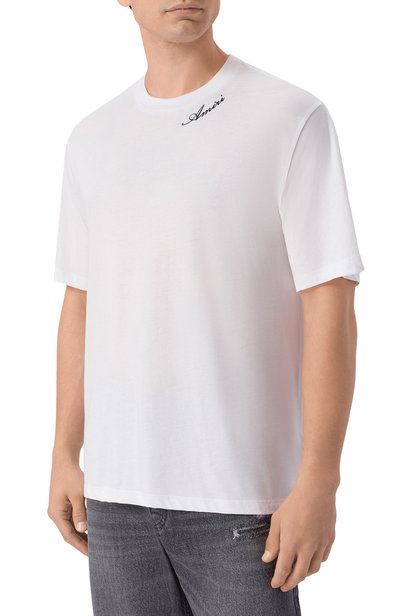 Футболка AMIRI белого цвета по цене 38600 руб., арт. AMT0JR1164, фото 3 Футболка AMIRI, арт. AMT0JR1164, фото 3