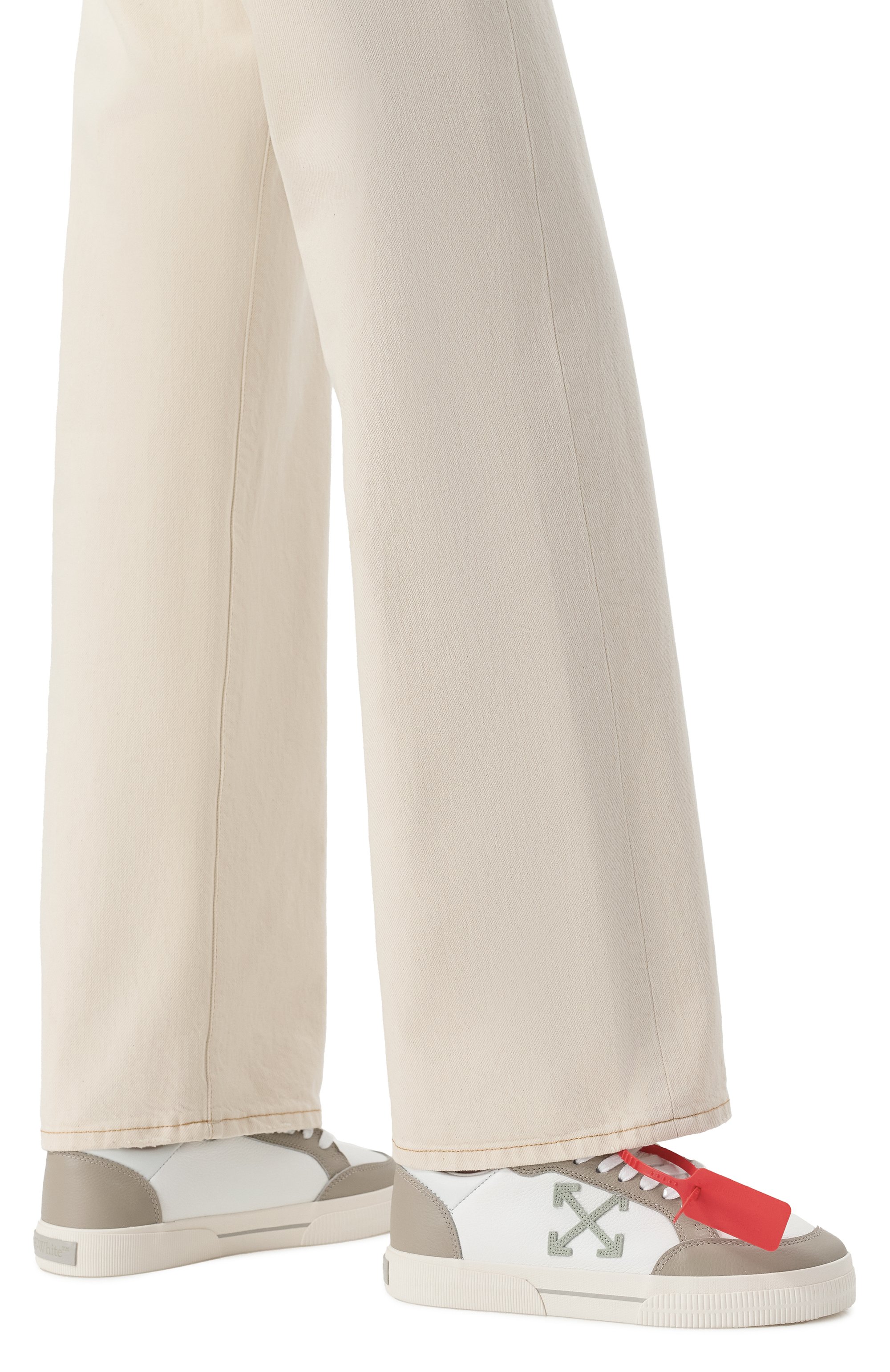 Кожаные кеды new low vulcanized OFF-WHITE, арт. 0WIA288S25LEA001, фото 3