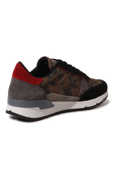 Комбинированные кроссовки AERONAUTICA MILITARE хаки цвета по цене 36150 руб., арт. 222SC221CT2907, фото 5 Комбинированные кроссовки AERONAUTICA MILITARE, арт. 222SC221CT2907, фото 5