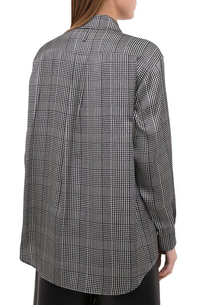 Шелковая рубашка BURBERRY серого цвета по цене 132000 руб., арт. 8030903, фото 4 Шелковая рубашка BURBERRY, арт. 8030903, фото 4