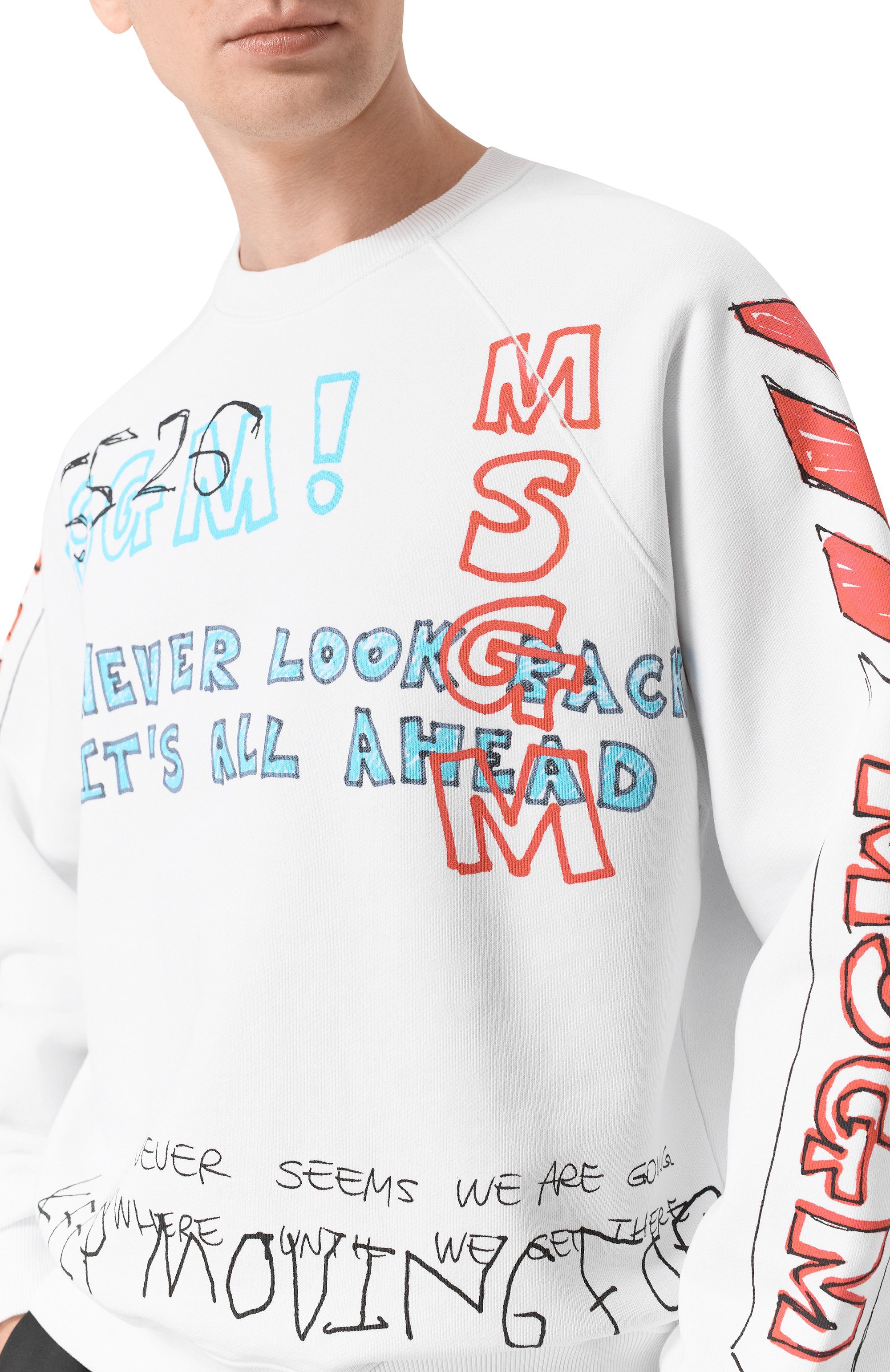 Хлопковый свитшот MSGM, арт. 4040MM112SE/267090, фото 5