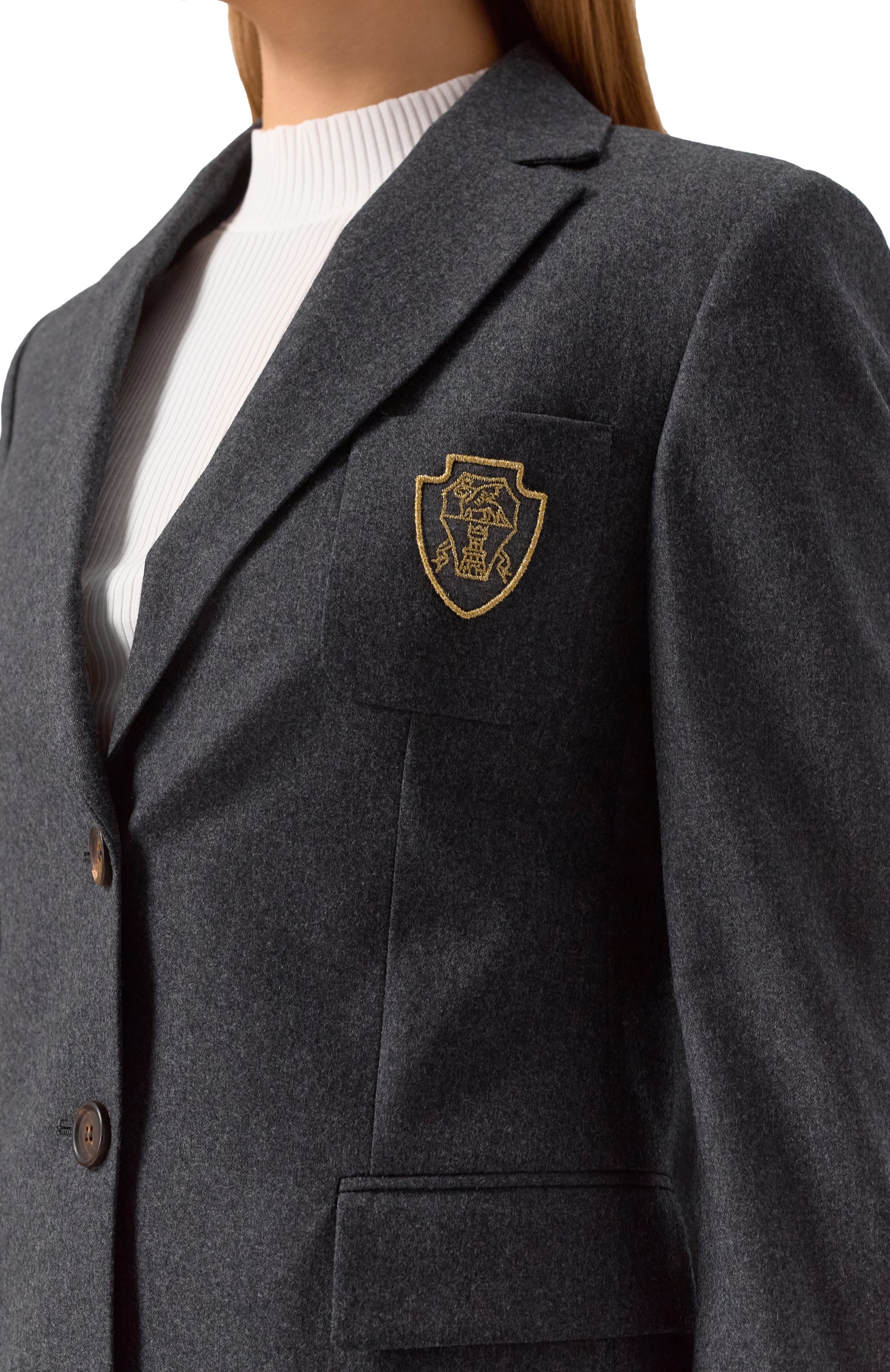 Шерстяной жакет BRUNELLO CUCINELLI, арт. ME2267188, фото 5