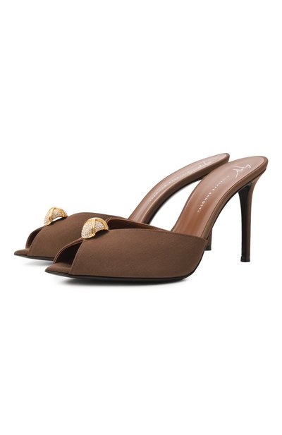 Женские текстильные мюли intriigo cocktail 90 GIUSEPPE ZANOTTI DESIGN, арт. E600031/GR0S