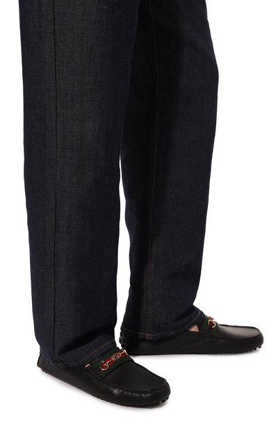 Кожаные мокасины ayrton GUCCI, арт. 624698 1XH10, ф ото 3