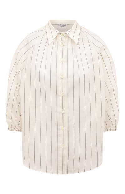 Блузка из хлопка и шелка BRUNELLO CUCINELLI, арт. MH791B1079, фото 1