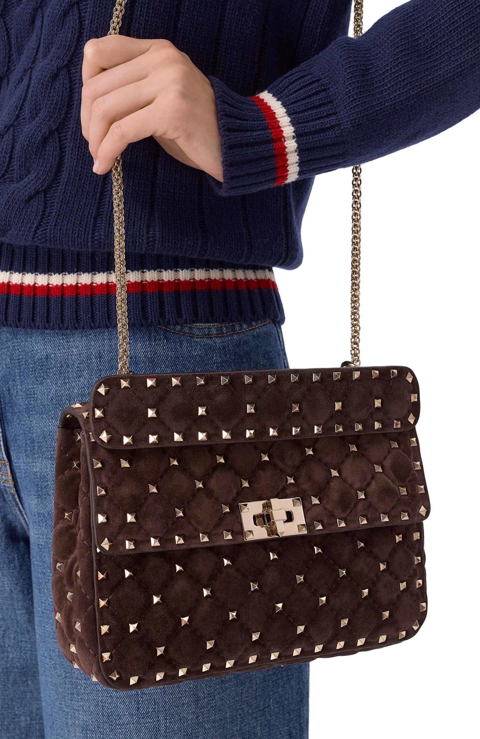 Сумка rockstud spike medium VALENTINO, арт. 9W2B0122/KQQ, фото 2