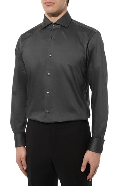 Хлопковая сорочка BOSS, арт. 50474279, фото 4