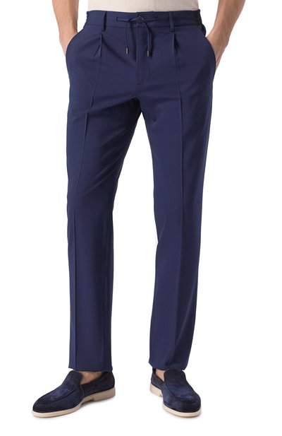 Шерстяные брюки STEFANO RICCI темно-синего цвета по цене 130000 руб., арт. M1T5100153/W0010P, фото 3 Шерстяные брюки STEFANO RICCI, арт. M1T5100153/W0010P, фото 3