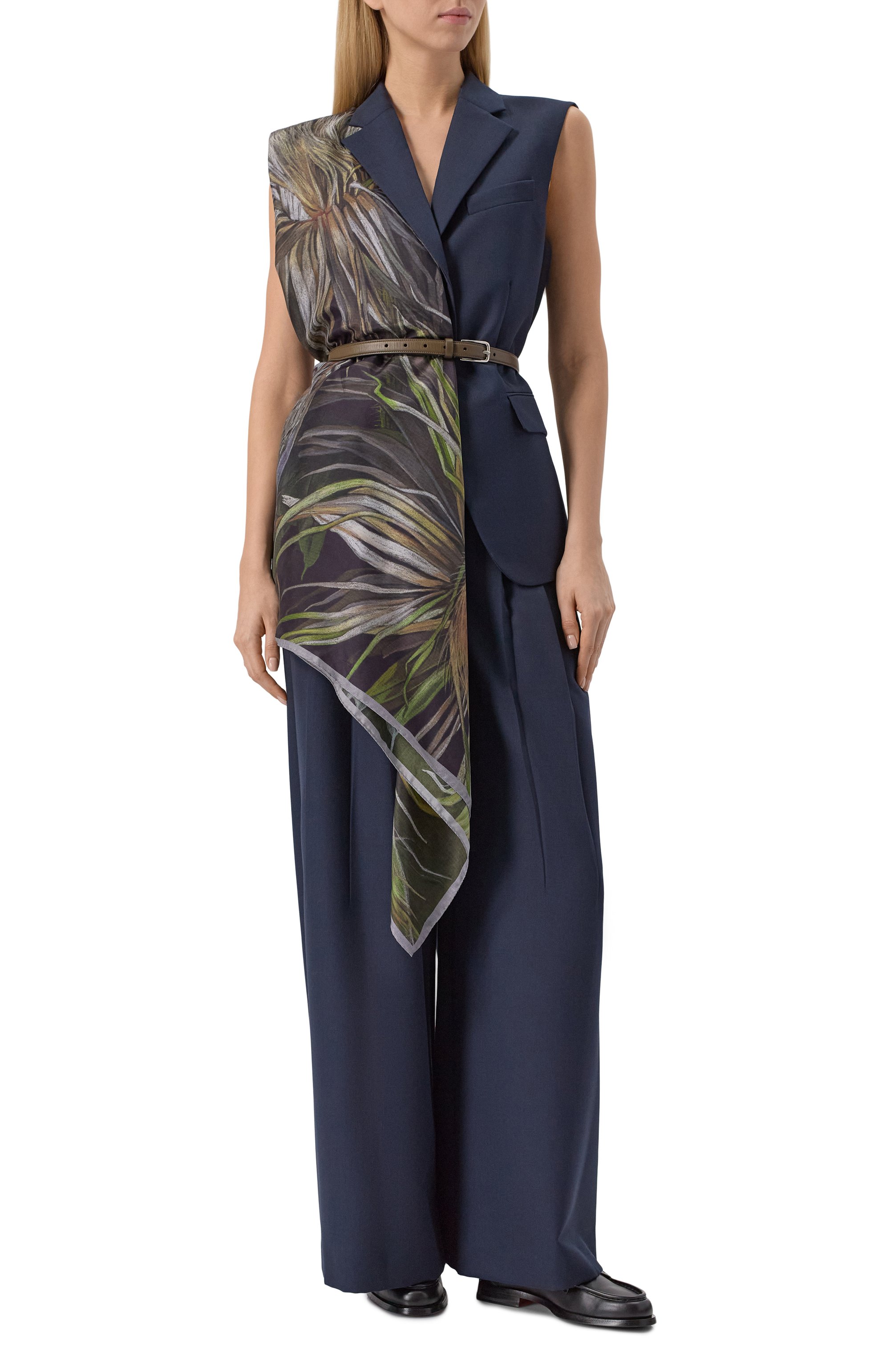 Шелковый платок чертополох GOURJI, арт. 91163337/9111172, фото 2