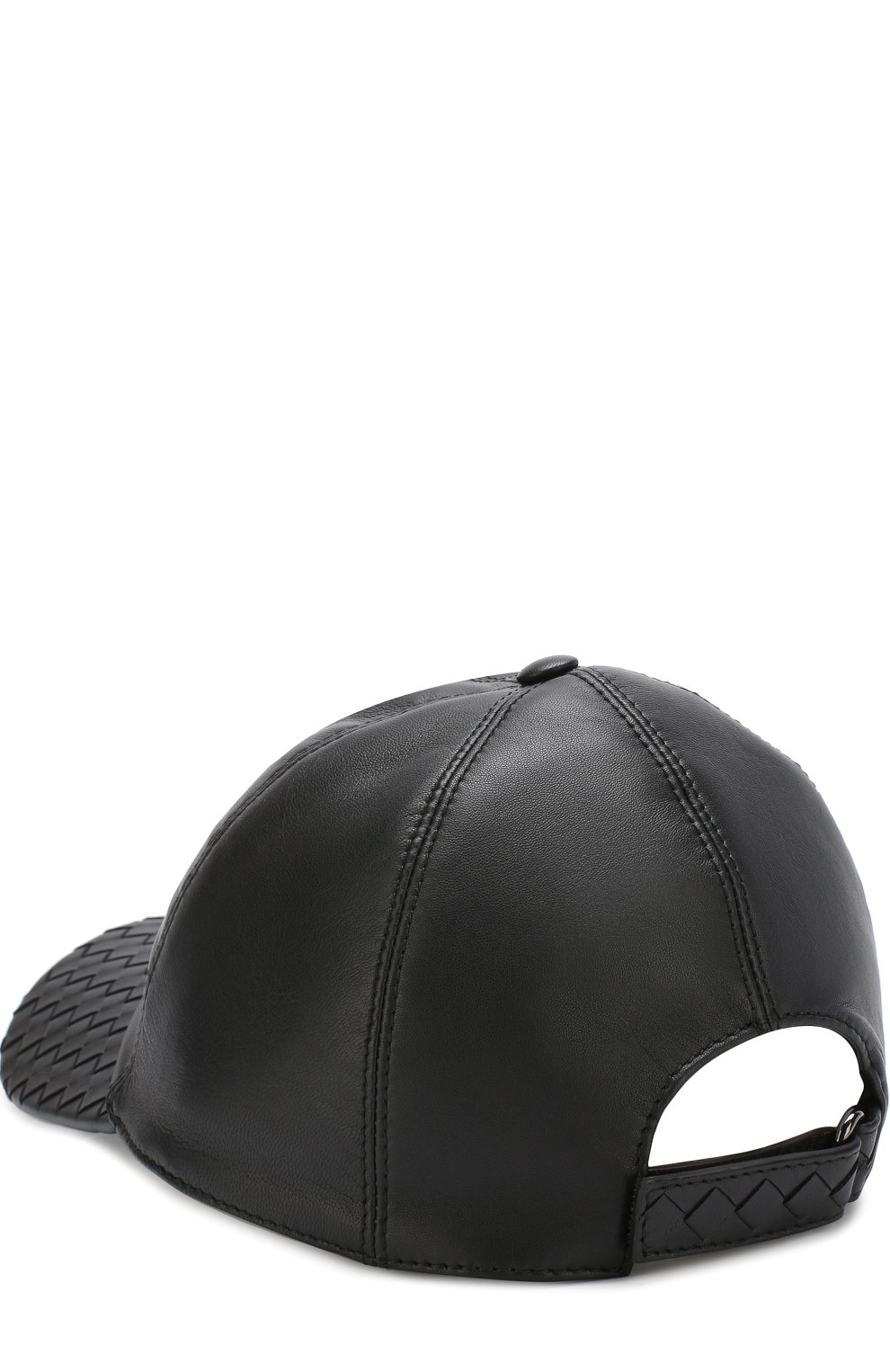 Кожаная бейсболка с плетением intrecciato BOTTEGA VENETA, арт. 521538/4V518, фото 2