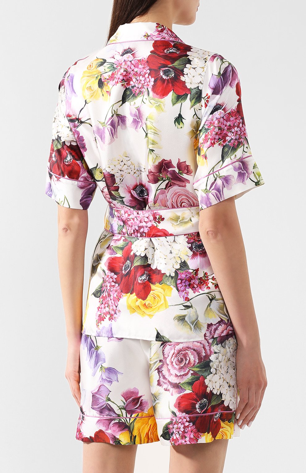 Шелковая блузка DOLCE & GABBANA, арт. F5K08T/HS10D, фото 4