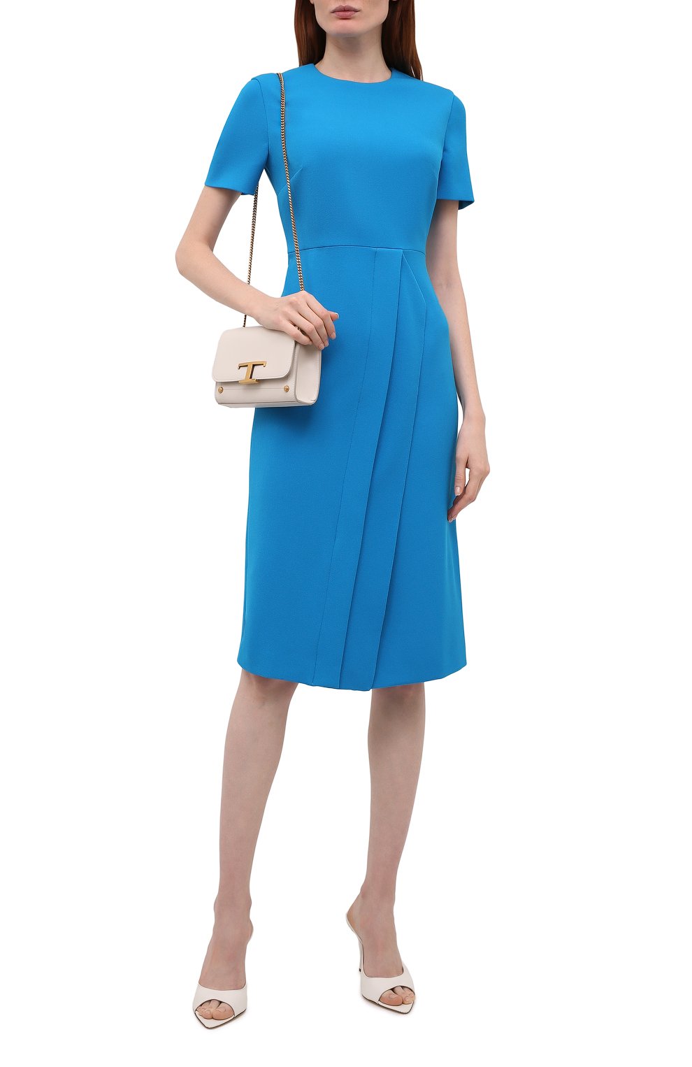 Комплект из платья и маски ROLAND MOURET синего цвета по цене 117000 руб., арт. SS21/S2271/F2196, фото 2 Комплект из платья и маски ROLAND MOURET, арт. SS21/S2271/F2196, фото 2