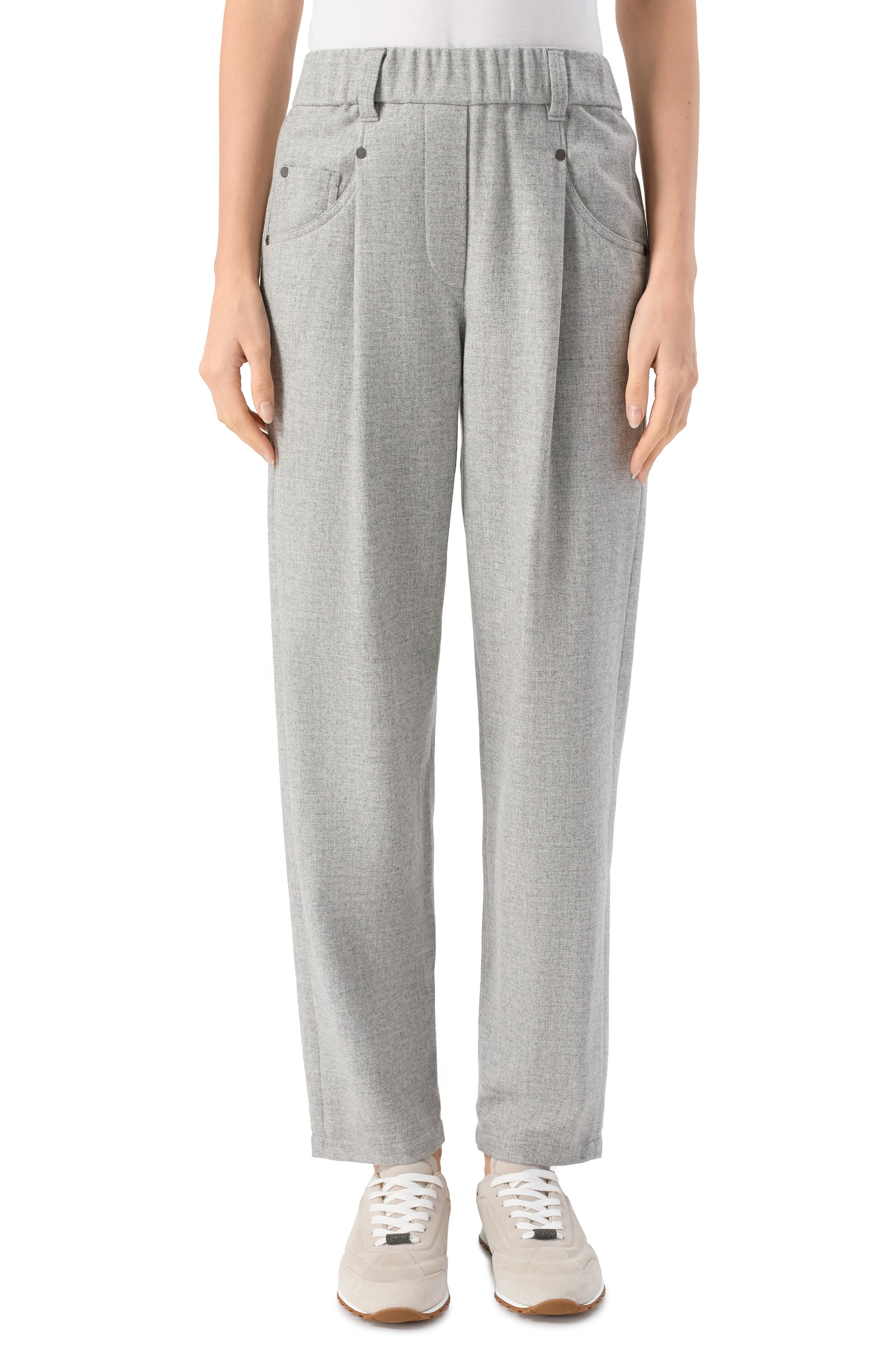 Шерстяные брюки BRUNELLO CUCINELLI, арт. MB162P8417, фото 3