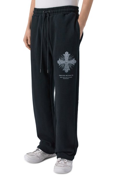 Хлопковые брюки KSUBI черного цвета по цене 29950 руб., арт. MSP26PA011, фото 3 Хлопковые брюки KSUBI, арт. MSP26PA011, фото 3