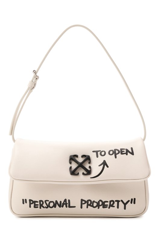 Сумка Jitney 0.7 Quote Off-White 0WNN18BC99LEA0010410 Кремовый 0WNN18BC99LEA0010410