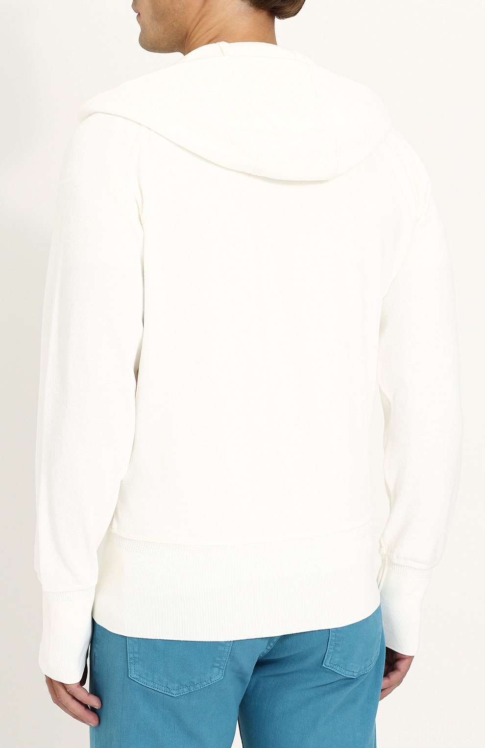 Хлопковая толстовка на молнии с капюшоном TOM FORD, арт. BP228/TFJ917, фото 4