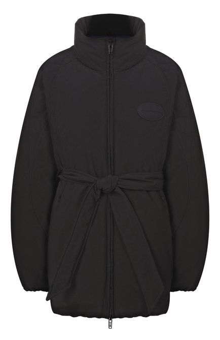 Женский пуховик ALEXANDER WANG черного цвета, арт. 1WC1253280 | Фото 1 (Материал утеплителя: Пух и перо; Рукава: Длинные; Драгоценные камни: Проставлено; Материал внешний: Синтетический материал; Материал сплава: Проставлено; Материал подклада: Синтетический материал; Длина (верхняя одежда): До середины бедра)