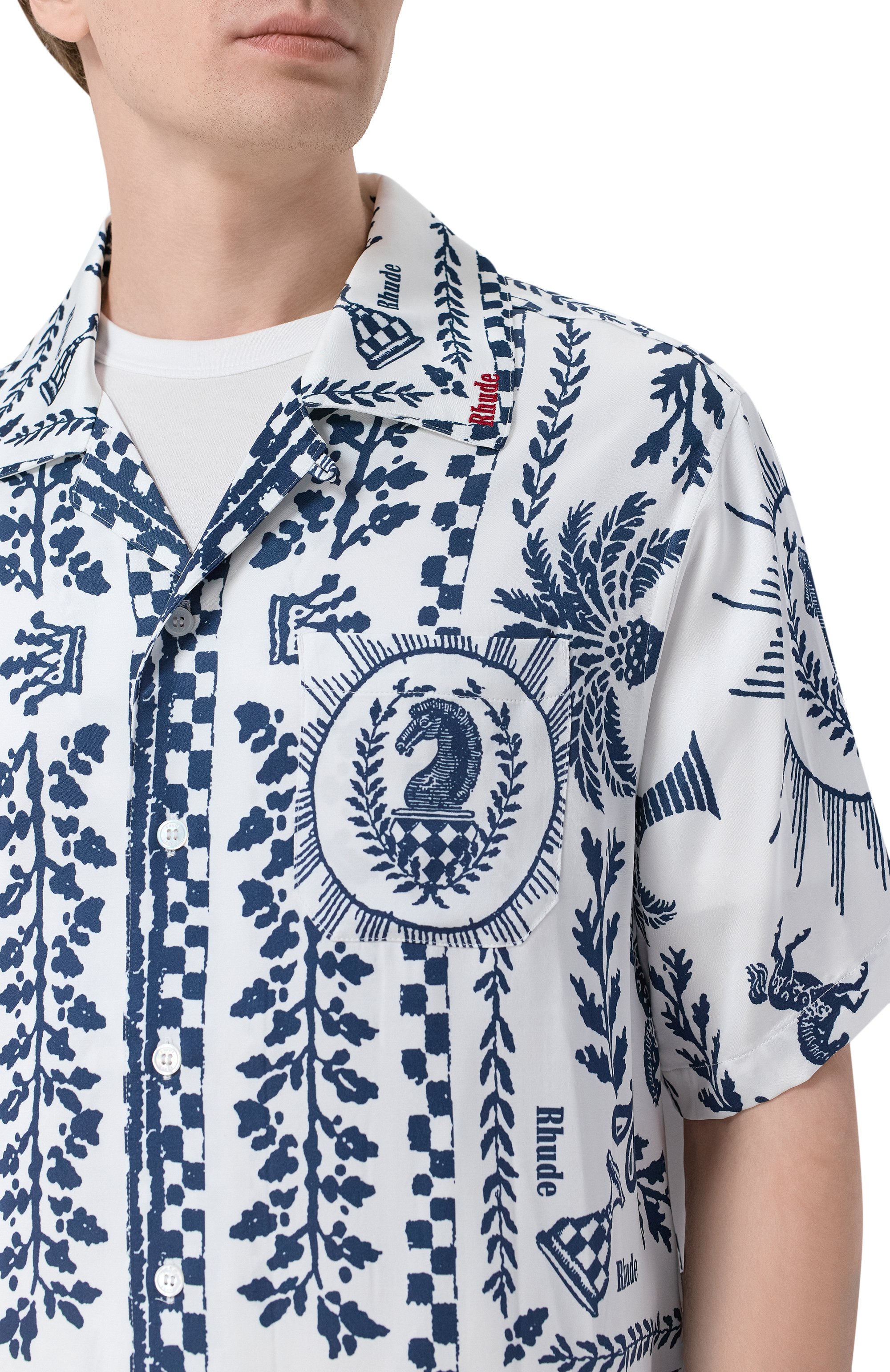 Рубашка из вискозы RHUDE, арт. RHSS26SR02358, фото 5