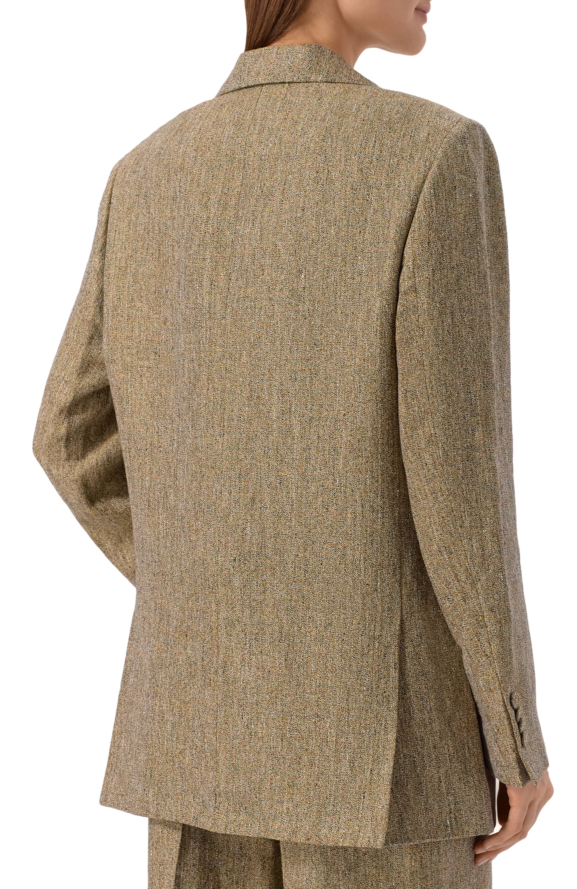 Льняной жакет OFFICINE GENERALE бежевого цвета по цене 84300 руб., арт. S26WTLG401, фото 4 Льняной жакет OFFICINE GENERALE, арт. S26WTLG401, фото 4