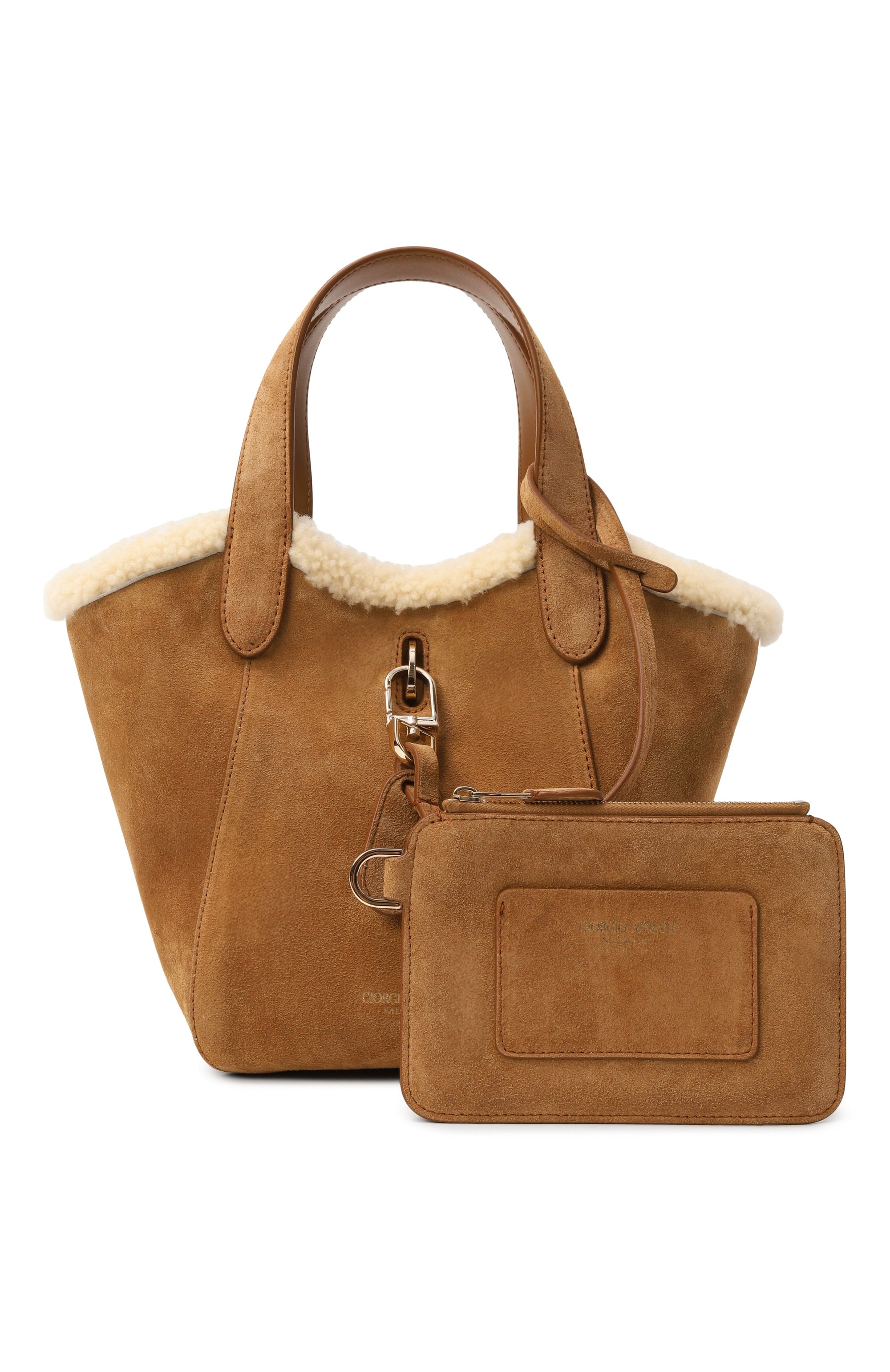 Сумка GIORGIO ARMANI коричневого цвета по цене 299500 руб., арт. GW000820/AF20679, фото 8 Сумка GIORGIO ARMANI, арт. GW000820/AF20679, фото 8