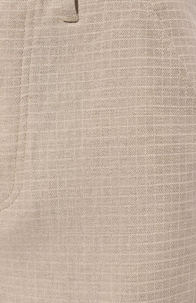 Шорты из хлопка и льна DROLE DE MONSIEUR, арт. D-BS130-C0105-DBG, фото 5