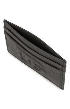 Мужской кожаный футляр для кредитных карт DOLCE & GABBANA темно-серого цвета, арт. BP0330/AT489 | Фото 3 (Материал сплава: Проставлено; Материал: Натуральная кожа; Нос: Не проставлено)