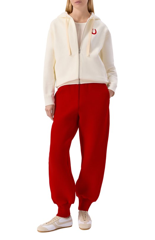 Хлопковая толстовка Jil Sander J53HG0001/J20128 Кремовый  J53HG0001/J20128 Фото 2