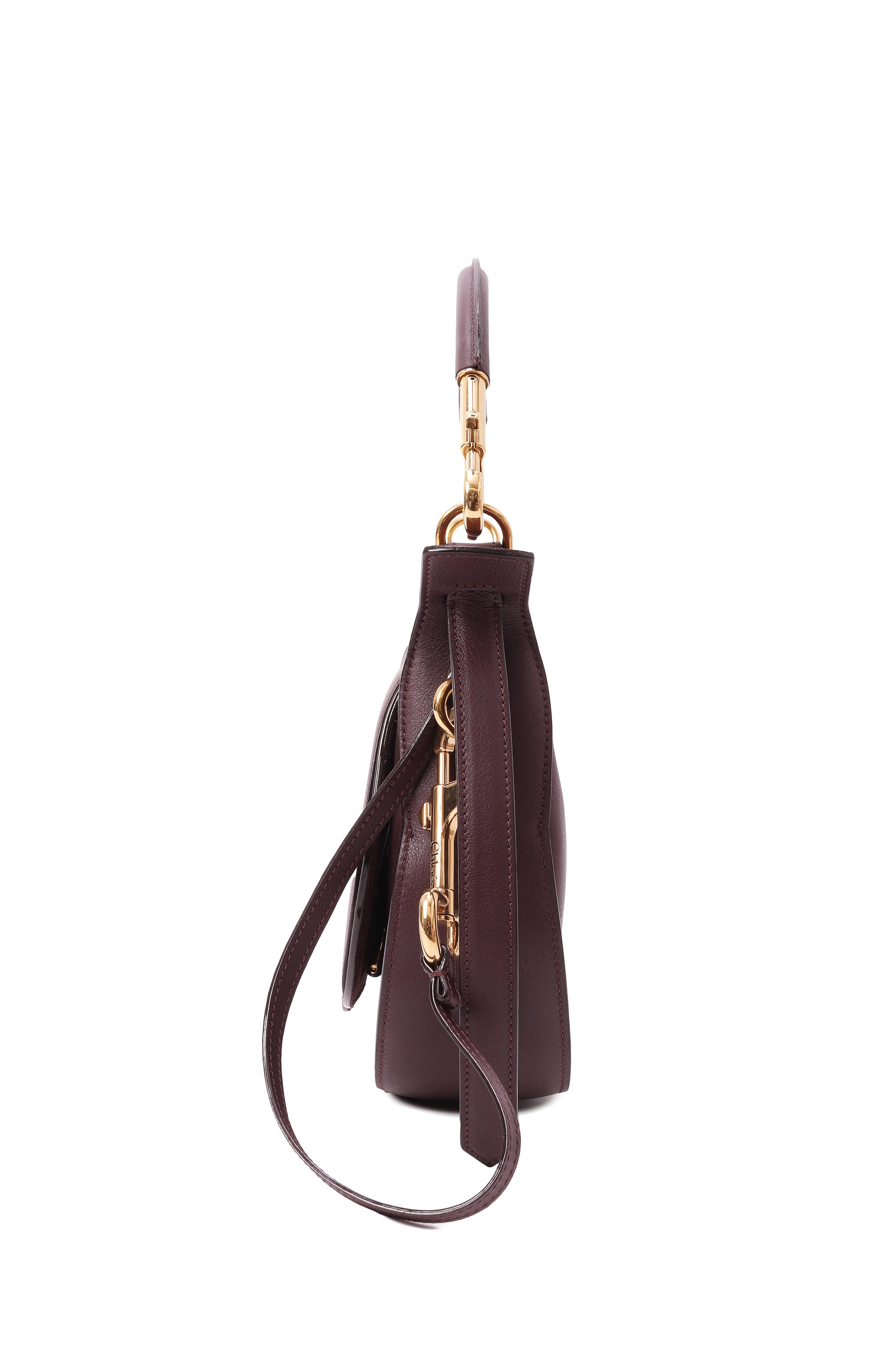 Сумка ride CHLOÉ темно-бордового цвета по цене 331000 руб., арт. CHC25SS581032, фото 4 Сумка ride CHLOÉ, арт. CHC25SS581032, фото 4