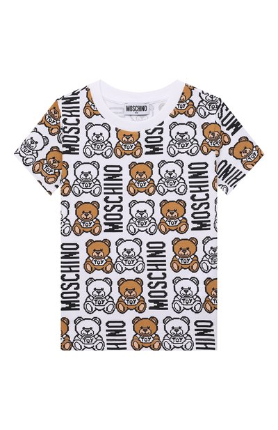 Хлопковая футболка MOSCHINO, арт. HUM03P/LBB89/4A-8A, фото 1