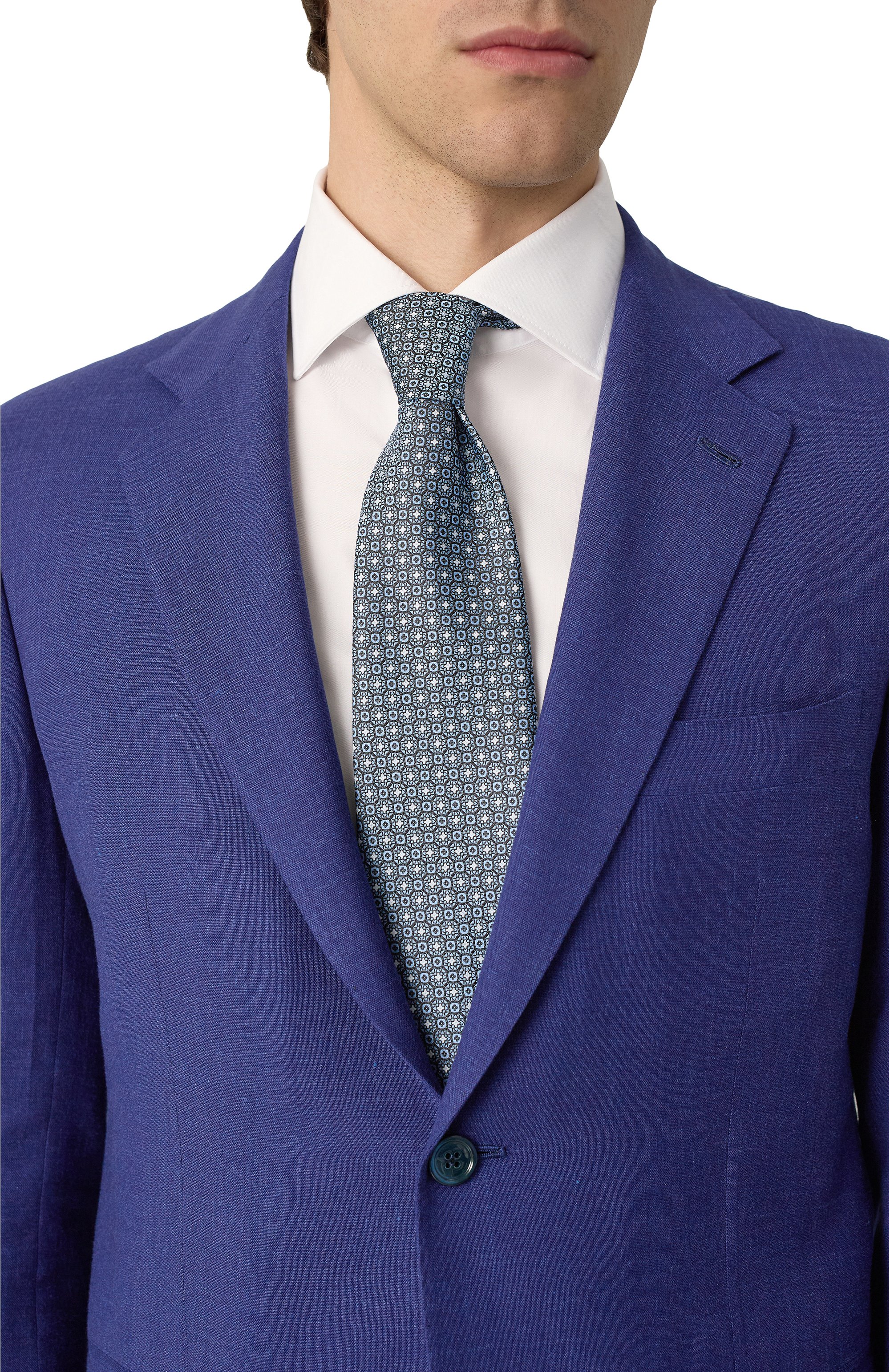 Шелковый галстук STEFANO RICCI тёмно-голубого цвета по цене 34300 руб., арт. CCXL/56010, фото 2 Шелковый галстук STEFANO RICCI, арт. CCXL/56010, фото 2