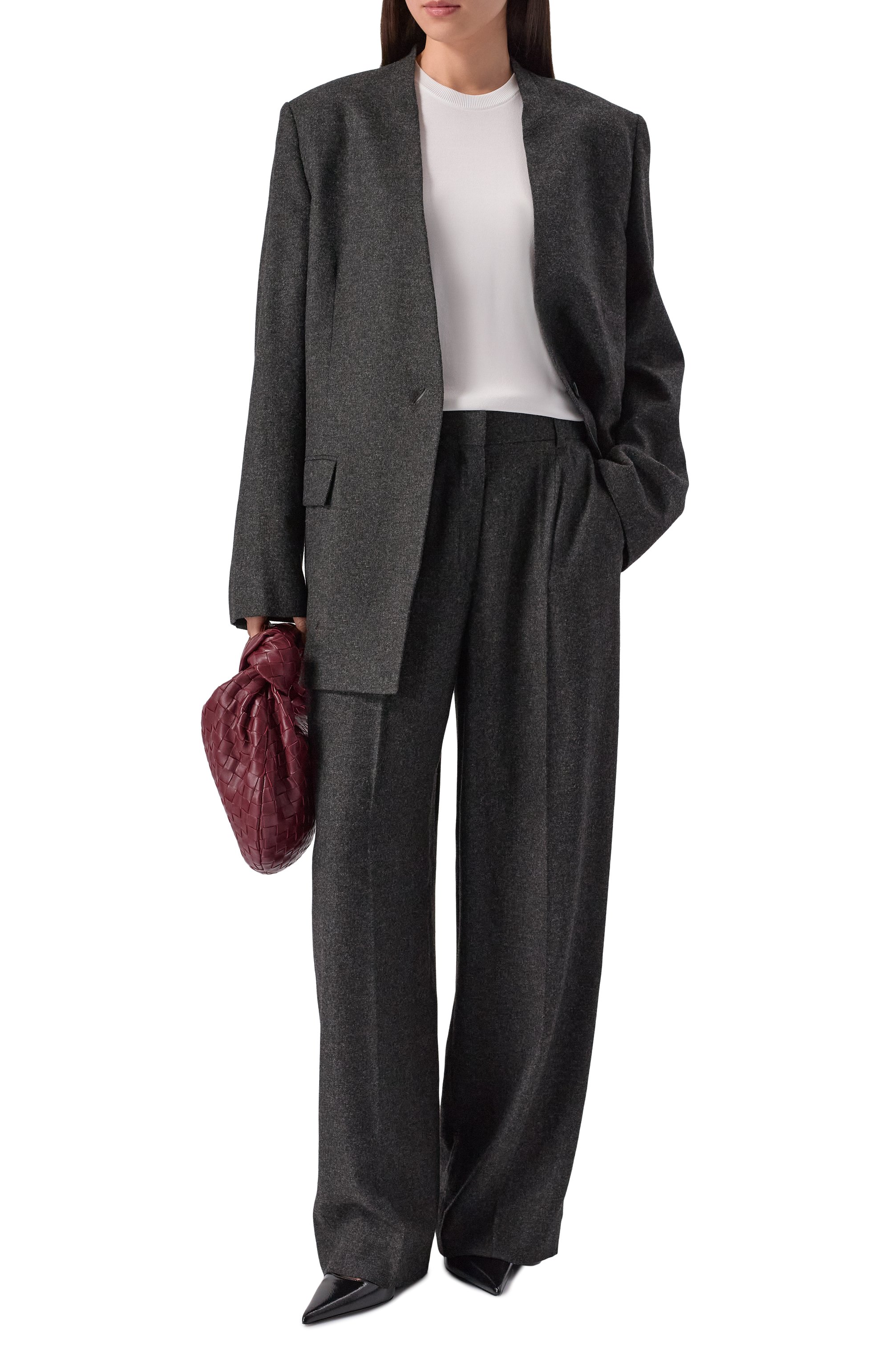 Жакет из вискозы и шерсти TOTEME, арт. 254-WRZ0060-FB0472, фото 2