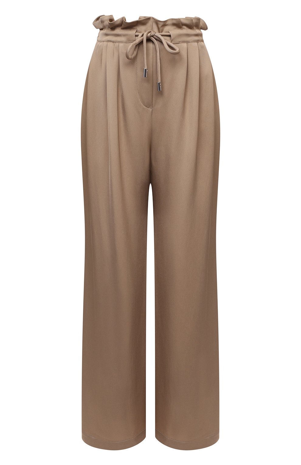 Брюки из вискозы EMPORIO ARMANI бежевого цвета по цене 45850 руб., арт. 3K2P88/2N7RZ, фото 1 Брюки из вискозы EMPORIO ARMANI, арт. 3K2P88/2N7RZ, фото 1