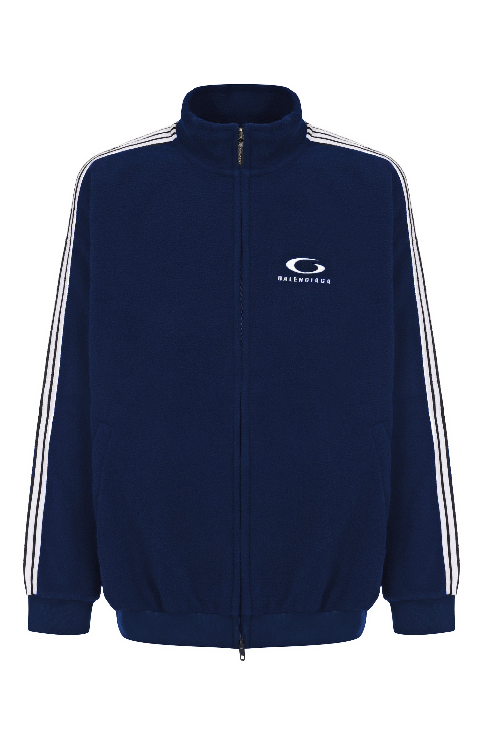 Толстовка BALENCIAGA темно-синего цвета по цене 315500 руб., арт. 829406/TRVJ9, фото 1 Толстовка BALENCIAGA, арт. 829406/TRVJ9, фото 1