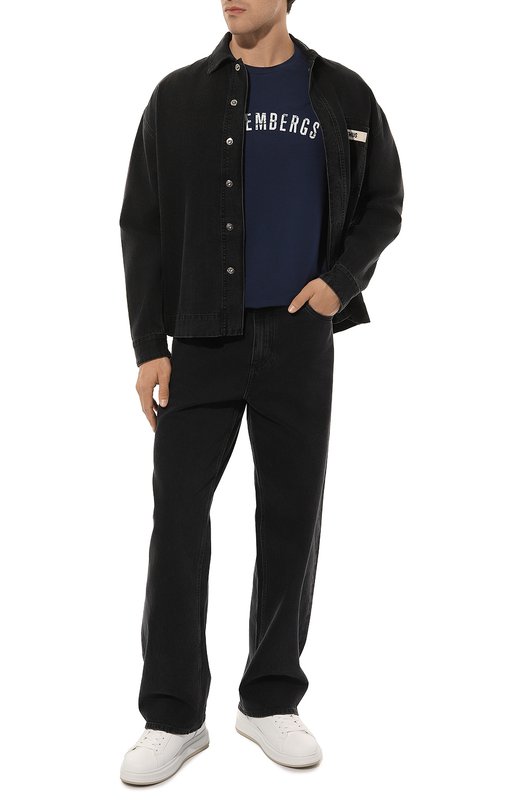 Хлопковая футболка Dirk Bikkembergs BM/T0159 Синий  BM/T0159 Фото 2