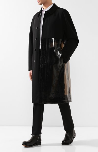 Шерстяное пальто MAISON MARGIELA черного цвета по цене 242500 руб., арт. S50AH0053/S49310, фото 2 Шерстяное пальто MAISON MARGIELA, арт. S50AH0053/S49310, фото 2