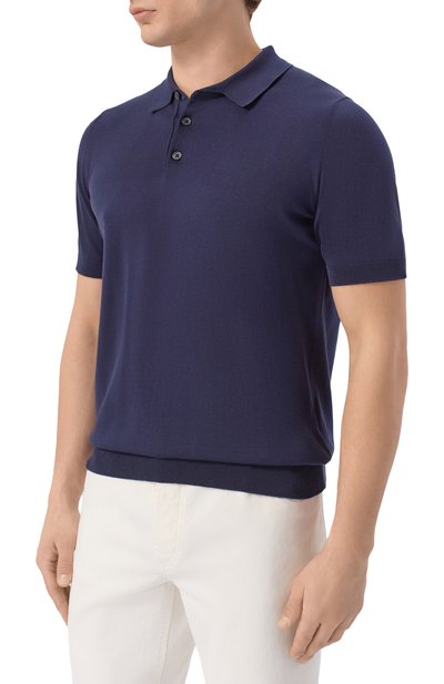 Хлопковое поло ANDREA CAMPAGNA, арт. M5426-8056, фото 3