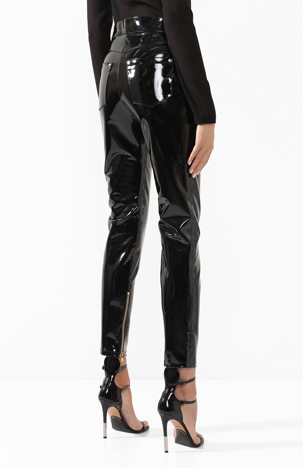 Однотонные брюки прямого кроя BALMAIN, арт. 155559/J027, фото 4