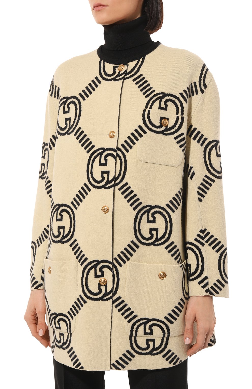 Двусторонний кардиган из шерсти GUCCI, арт. 678318 XKB5T, фото 3