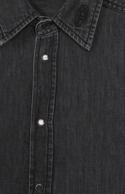 Джинсовая рубашка DIESEL темно-серого цвета по цене 14500 руб., арт. J01330/KXBSM, фото 3 Джинсовая рубашка DIESEL, арт. J01330/KXBSM, фото 3