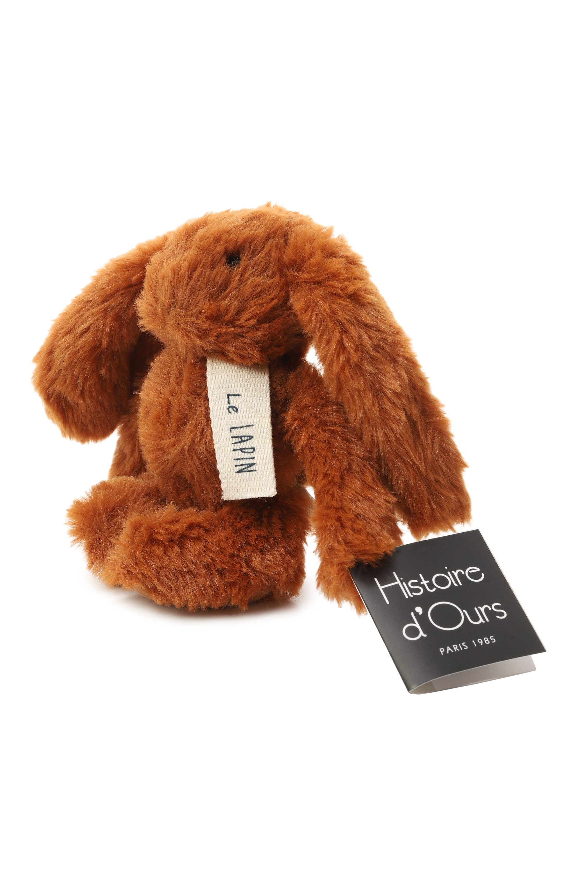 Мягкая игрушка кролик le lapin HISTOIRE D`OURS коричневого цвета по цене 3000 руб., арт. HO3241, фото 2 Мягкая игрушка кролик le lapin HISTOIRE D`OURS, арт. HO3241, фото 2