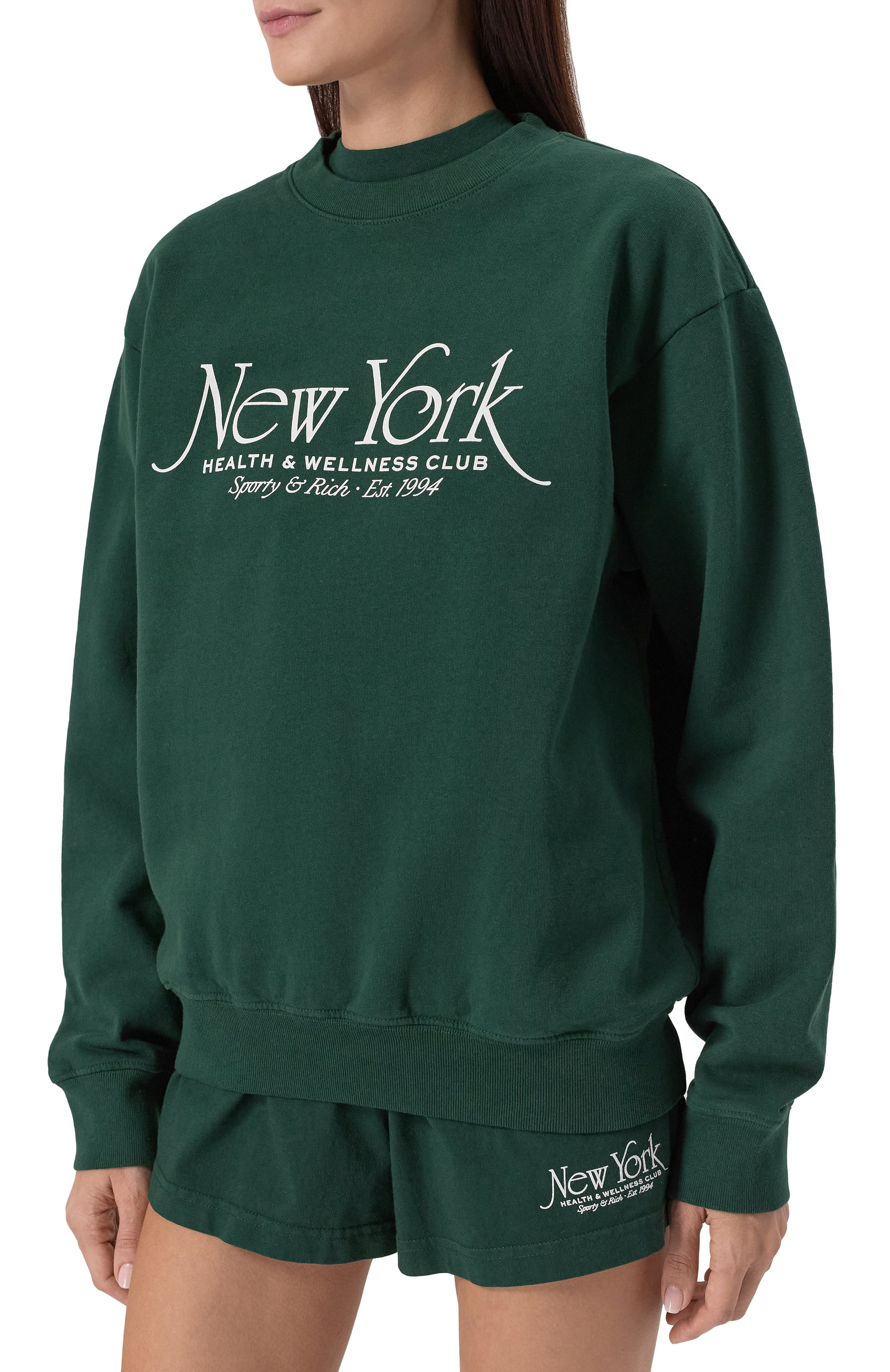 Хлопковый свитшот SPORTY AND RICH, арт. ST071606034GR10, фото 7