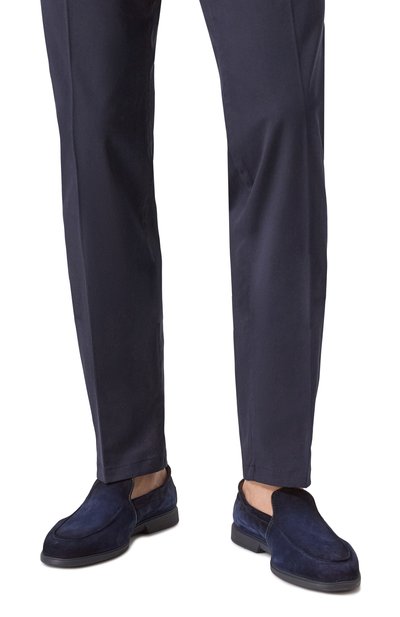 Замшевые лоферы malibu SANTONI, арт. MGAG1882900TSEAA, фото 3