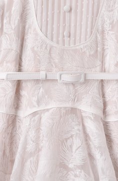 Детское платье DESIGNERS CAT белого цвета, арт. 100000K01001759/ARMEL | Фото 3 (Рукава: Короткие; Материал подклада: Хлопок; Драгоценные камни: Проставлено; Материал сплава: Проставлено; Материал внешний: Хлопок, Синтетический материал; Случай: Формальный; Девочки Кросс-КТ: Платье-одежда; Ростовка одежда: 6 лет | 116 см, 8 лет | 128 см, 10 - 11 лет | 140 - 146см, 12 лет | 152 см, 16 лет | 164 см)
