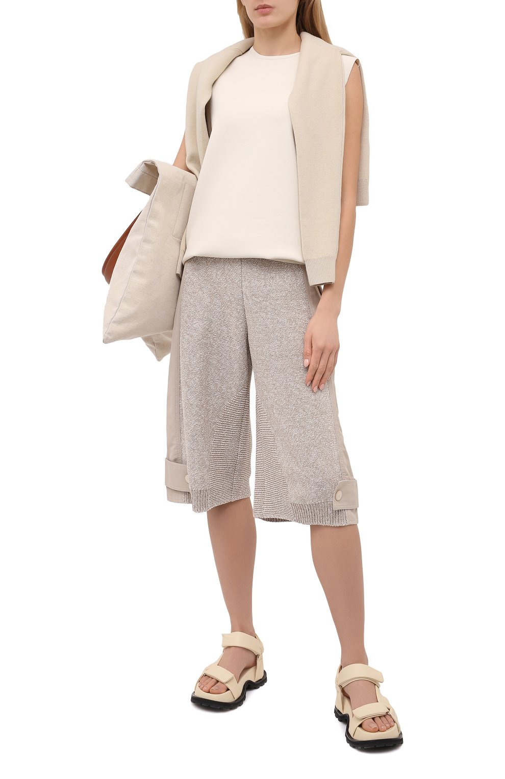 Хлопковые шорты STELLA MCCARTNEY бежевого цвета по цене 103000 руб., арт. 603071/S2250, фото 2 Хлопковые шорты STELLA MCCARTNEY, арт. 603071/S2250, фото 2