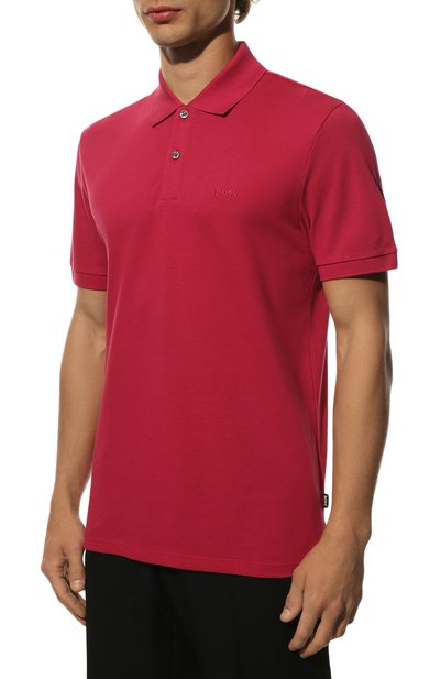 Хлопковое поло BOSS, арт. 50468301, фото 3