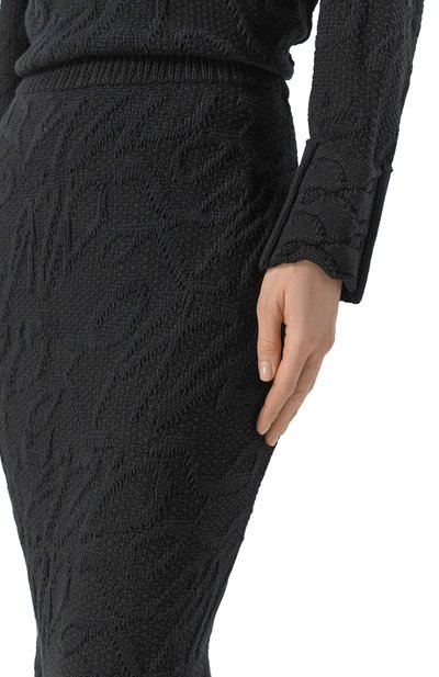 Юбка из хлопка и вискозы AND THE BRAND черного цвета по цене 45920 руб., арт. S26-SK052-0704-900, фото 5 Юбка из хлопка и вискозы AND THE BRAND, арт. S26-SK052-0704-900, фото 5